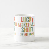 Lucky Basketball Do Not Wash Shooting Baskets Hoop コーヒーマグカップ (中央)