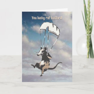 Lucky Bastard Retirement Card カード