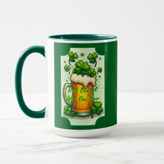 Lucky Beer St Patrick’s Day Shirt – caneca マグカップ (左)