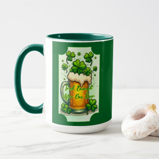 Lucky Beer St Patrick’s Day Shirt – caneca マグカップ (ドーナツ付き)