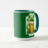 Lucky Beer St Patrick’s Day Shirt – caneca マグカップ (正面右)