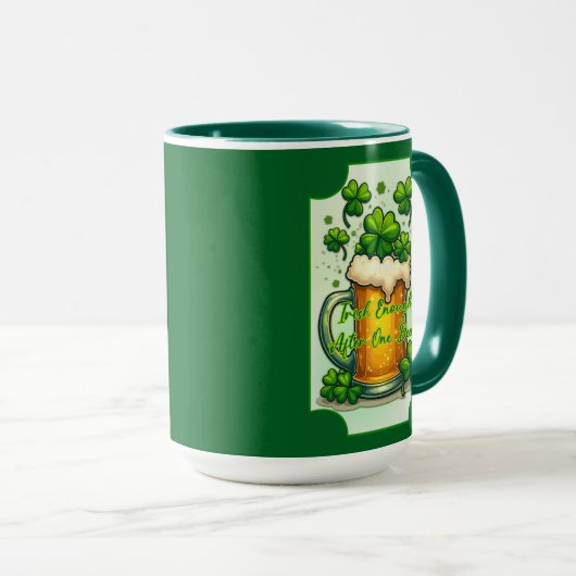 Lucky Beer St Patrick’s Day Shirt – caneca マグカップ (正面右)
