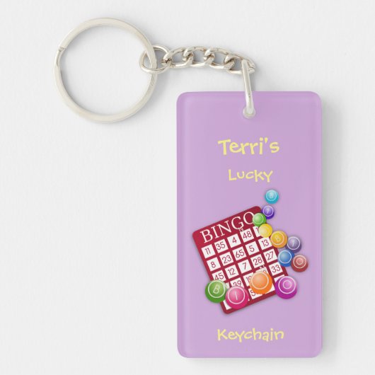 Lucky BINGO Keychain *パーソナライズ* キーホルダー (正面)
