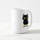 Lucky Black Cat コーヒーマグカップ (正面右)