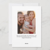 Lucky Black Cat Shamrock Photo St. Patrick's Day シーズンカード (裏面)