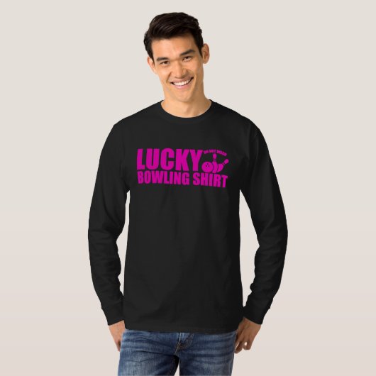 Lucky Bowling Do Not Wash Funny Quote For Bowlers  Tシャツ (正面フル)