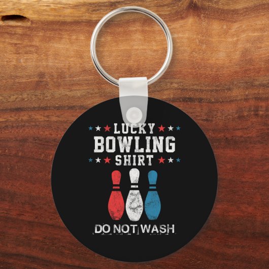 Lucky Bowling Gift For Men Husbynd Dad Or Boys  キーホルダー (正面)