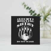 Lucky Bowling Shirt Do Not Wash Bowler Strike Gift 招待状 (スタンド正面)