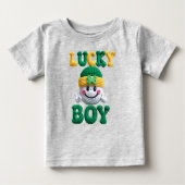 Lucky Boy Crochet-Look Baby Fine Jersey T-Shirt ベビーTシャツ (正面)