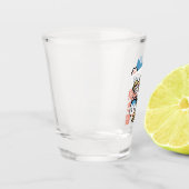 Lucky Cat Art – Maneki Neko with Gold Coin ショットグラス (左)