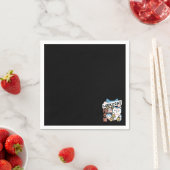 Lucky Cat Art – Maneki Neko with Gold Coin スタンダードカクテルナプキン (インサイチュ)