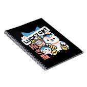 Lucky Cat Art – Maneki Neko with Gold Coin ノートブック (右側)