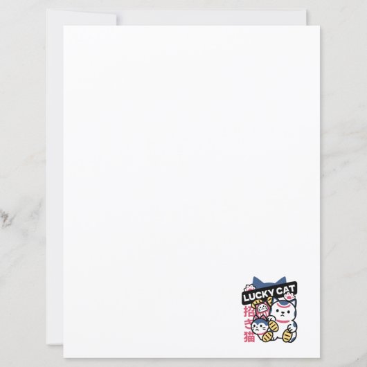 Lucky Cat Maneki Neko – Japanese Fortune Cat  (裏面)