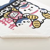 Lucky Cat Maneki Neko – Japanese Fortune Cat  シェルパブランケット (3/4)