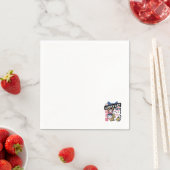 Lucky Cat Maneki Neko – Japanese Fortune Cat スタンダードカクテルナプキン (インサイチュ)