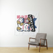 Lucky Cat Maneki Neko – Japanese Fortune Cat  タペストリー (インサイチュ(横))