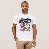 Lucky Cat Maneki Neko – Japanese Fortune Cat Tシャツ (正面フル)