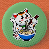 Lucky Cat Ramen 缶バッジ