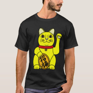 Lucky cat Tシャツ (Yellow)