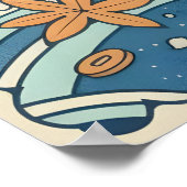 Lucky Cat Wall Art - Smiling Maneki Neko with ポスター (角)