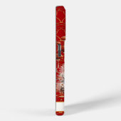 Lucky Cat With Gold Coins Monogrammed Case-Mate iPhoneケース (裏面 / 右)