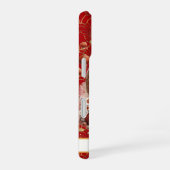 Lucky Cat With Gold Coins Monogrammed iPhone 16ケース (右側面)