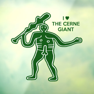 Lucky Cerne Giant Fertility Symbol ウィンドウサイン