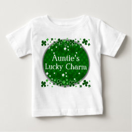 lucky Charmのセントパトリックの日のベビー伯母さんの ベビーTシャツ