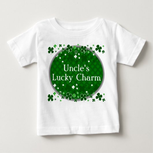 lucky Charmのセントパトリックの日のベビー叔父さんの ベビーTシャツ (正面)