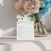 Lucky Charm Baby Predictions Card 招待状