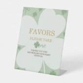 Lucky Charm Baby Shower Favors Sign 台座サイン (正面)