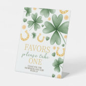 Lucky Charm Baby Shower Favors Table Sign 台座サイン (正面)