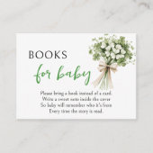 Lucky Charm Books for Baby Enclosure Card Shamrock エンクロージャーカード (正面)