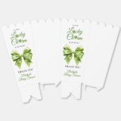 Lucky charm bow St. Patrick's Day baby shower フェイバーボックス (見開き)