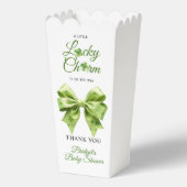 Lucky charm bow St. Patrick's Day baby shower フェイバーボックス (正面)
