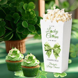 Lucky charm bow St. Patrick's Day baby shower フェイバーボックス