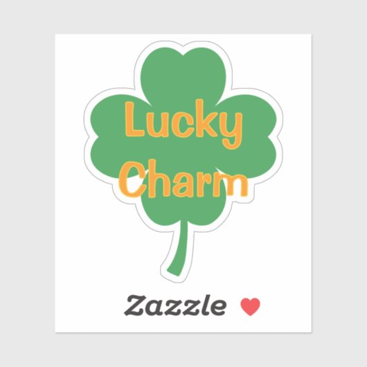 Lucky Charm Four-Leaf Clover St Patricks Day シール (シート)