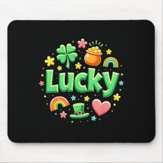 Lucky Charm Patricks Day Pot Of Gold Irish Shamroc マウスパッド