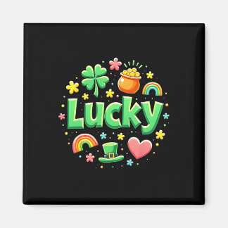 Lucky Charm Patricks Day Pot Of Gold Irish Shamroc マグネット