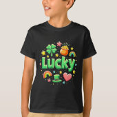 Lucky Charm Patricks Day Pot Of Gold Irish Shamroc Tシャツ (正面)