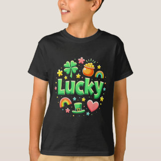 Lucky Charm Patricks Day Pot Of Gold Irish Shamroc Tシャツ