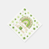 Lucky Charm Shamrock Baby Shower Napkin スタンダードカクテルナプキン (角)