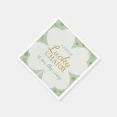 Lucky Charm Shamrock Baby Shower Napkin スタンダードカクテルナプキン (角)