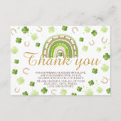 Lucky Charm Shamrock Thank You Card エンクロージャーカード (正面)
