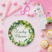 Lucky Charm Shamrock Wreath Paper Plates ペーパープレート (パーティー)