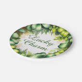 Lucky Charm Shamrock Wreath Paper Plates ペーパープレート (アングル)