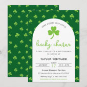 Lucky Charm St Patrick’s Day Baby Shower 招待状 (正面/裏面)