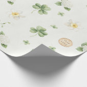 Lucky Charm St Patricks Lucky Little Shamrock baby ラッピングペーパー (角)