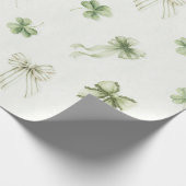 Lucky Charm St Patricks Lucky Little Shamrock baby ラッピングペーパー (角)