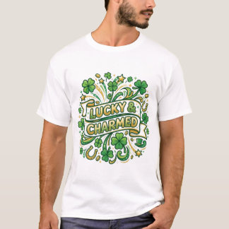 Lucky & Charmed St. Patrick’s Day Shirt Tシャツ